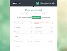 Tablet Screenshot of occus.com